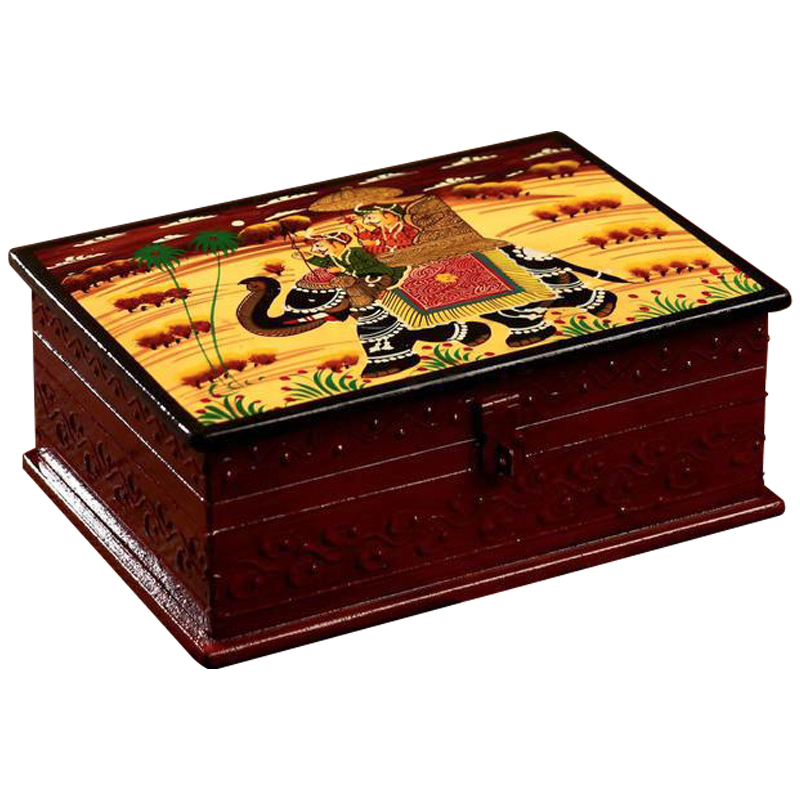 Шкатулка Maharaja Rides Elephant Box Коричневый Мульти Шкатулка Maharaja Rides Elephant Box Коричневый Мульти в Барнауле | Loft Concept