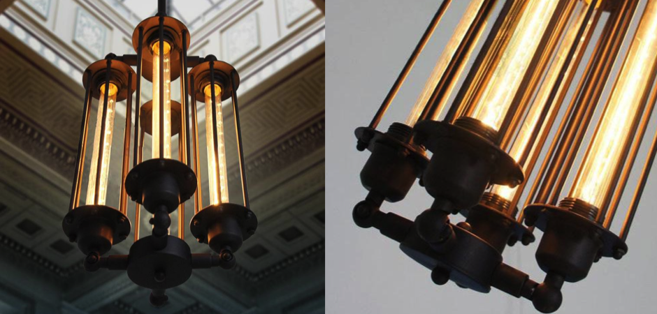 Подвесной светильник Loft Industrial Edison Cage Vertical Quatro Подвесной светильник Loft Industrial Edison Cage Vertical Quatro - Loft-Concept в Барнауле