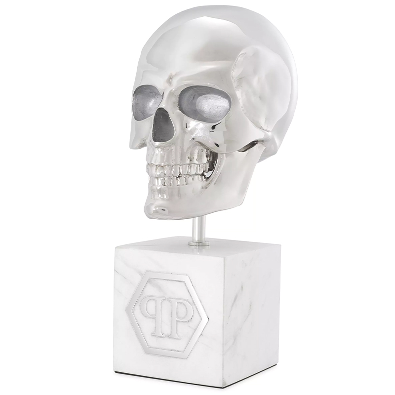Статуэтка Philipp Plein Platinum Skull L Белый Мрамор Bianco Серебряный Статуэтка Philipp Plein Platinum Skull L Белый Мрамор Bianco Серебряный в Барнауле | Loft Concept