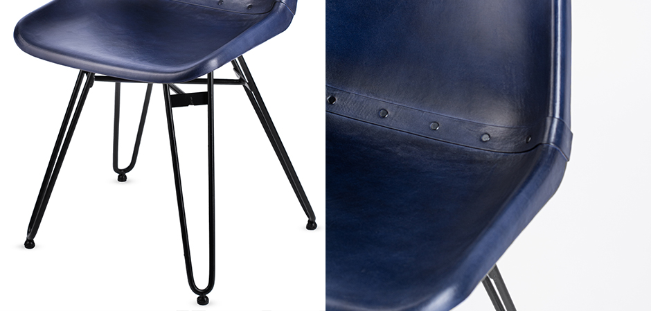 Стул Leather Schoolhouse Chair - фото №1