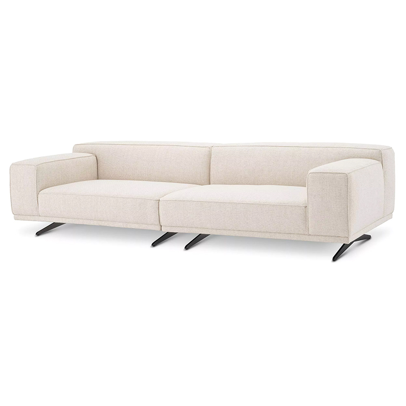 Диван Eichholtz Sofa Grasso Бежевый Черный Диван Eichholtz Sofa Grasso Бежевый Черный в Барнауле | Loft Concept