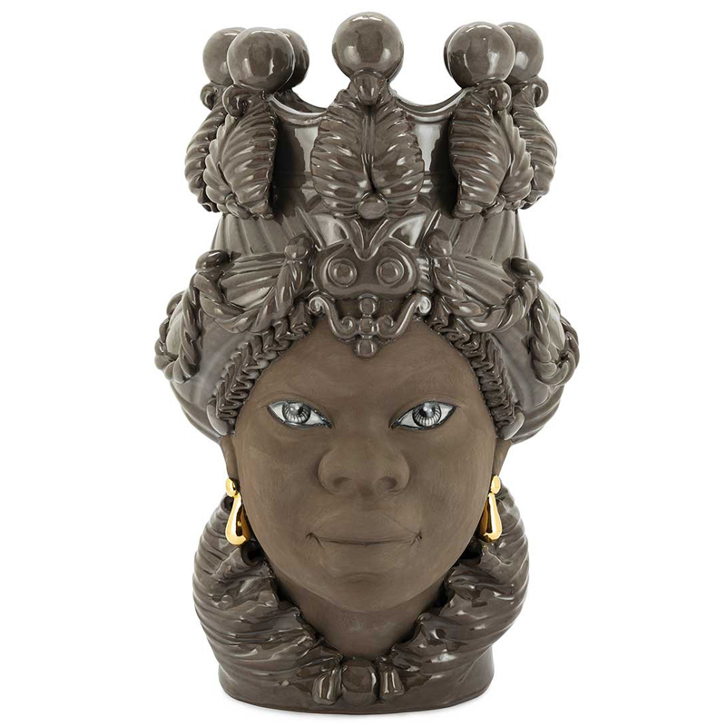Ваза VASE MORO BIG LADY BLACK MUD Коричневый Ваза VASE MORO BIG LADY BLACK MUD Коричневый в Барнауле | Loft Concept