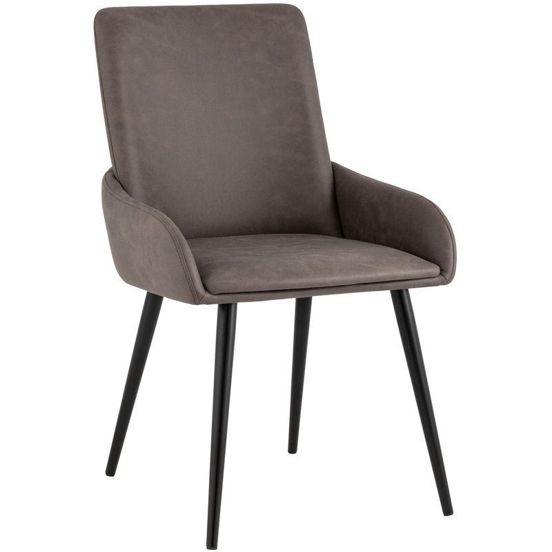 Стул Munchen Chair Коричневая Винтажная Экокожа Коричневый винтаж Черный Стул Munchen Chair Коричневая Винтажная Экокожа Коричневый винтаж Черный в Барнауле | Loft Concept