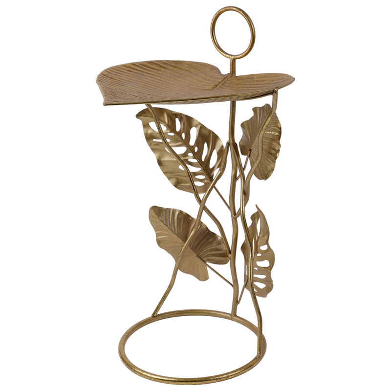 Приставной стол Monstera Leaves Side Table Золотой Приставной стол Monstera Leaves Side Table Золотой в Барнауле | Loft Concept