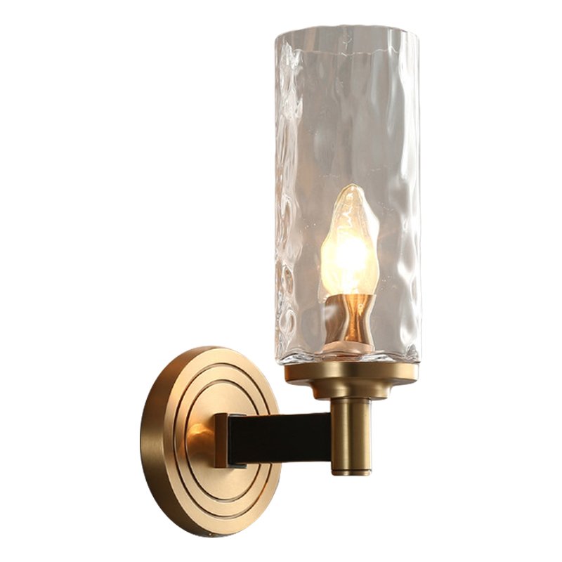 Бра LIAISON black and brass wall lamp Черный Латунь Прозрачное Стекло Бра LIAISON black and brass wall lamp Черный Латунь Прозрачное Стекло в Барнауле | Loft Concept