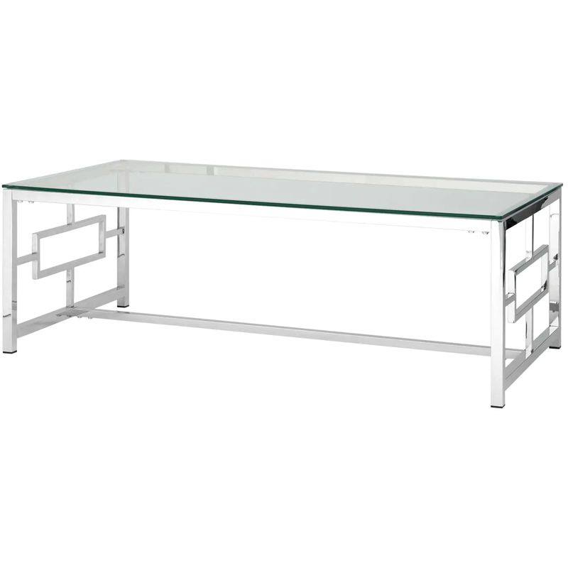 Столик кофейный Milan Tables Silver Серебряный Прозрачное Стекло Столик кофейный Milan Tables Silver Серебряный Прозрачное Стекло в Барнауле | Loft Concept