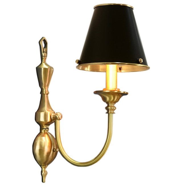 Бра Classic Monograms One Черный Латунь в Барнауле | Loft Concept 