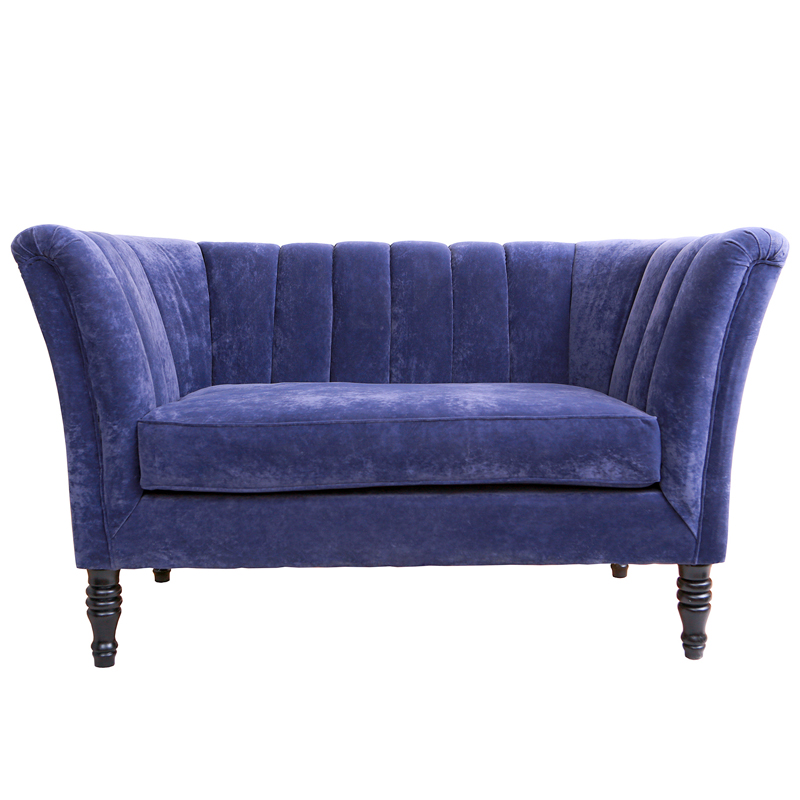 Диван Joffroi Sofa velour blue Синий Диван Joffroi Sofa velour blue Синий в Барнауле | Loft Concept