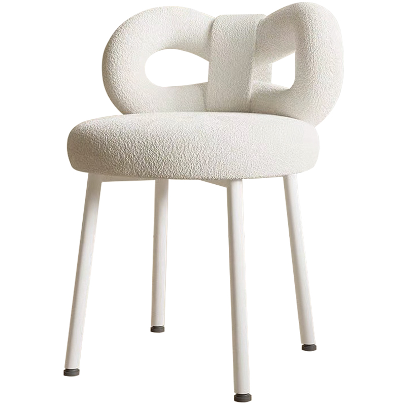 Стул Claire White Boucle Chair Белый Стул Claire White Boucle Chair Белый в Барнауле | Loft Concept