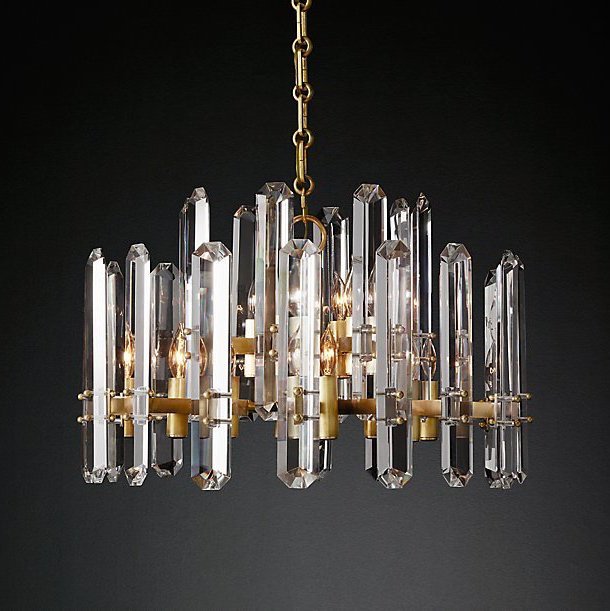 Люстра Restoration Hardware BONNINGTON Chandelier Латунь Прозрачное Стекло Люстра Restoration Hardware BONNINGTON Chandelier Латунь Прозрачное Стекло в Барнауле | Loft Concept