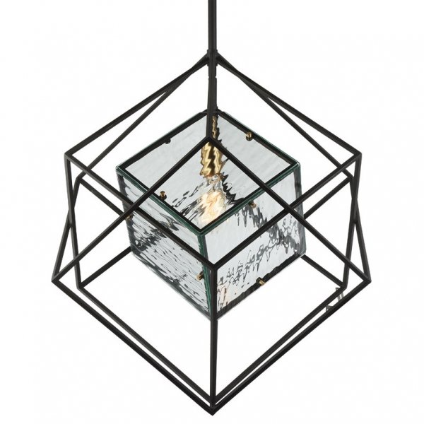 Люстра Glass Cub Pendant 61 Черный Люстра Glass Cub Pendant 61 Черный в Барнауле | Loft Concept