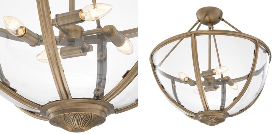 Потолочный светильник Eichholtz Ceiling Lamp Deveraux Antique brass - Loft-Concept в Барнауле