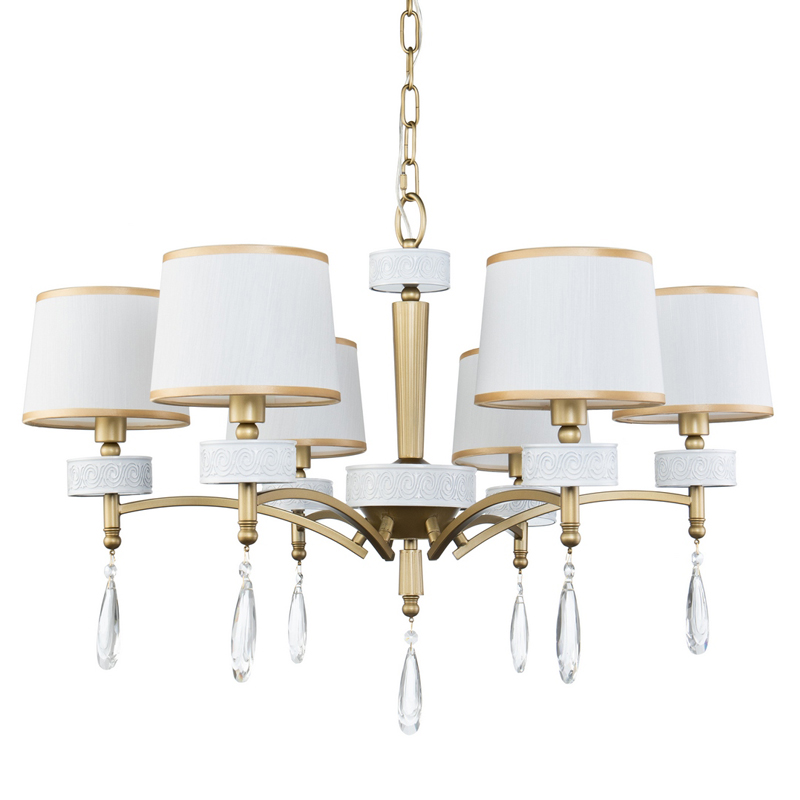Люстра Dayodore Chandelier 73 Золотой Белый Прозрачный в Барнауле | Loft Concept 