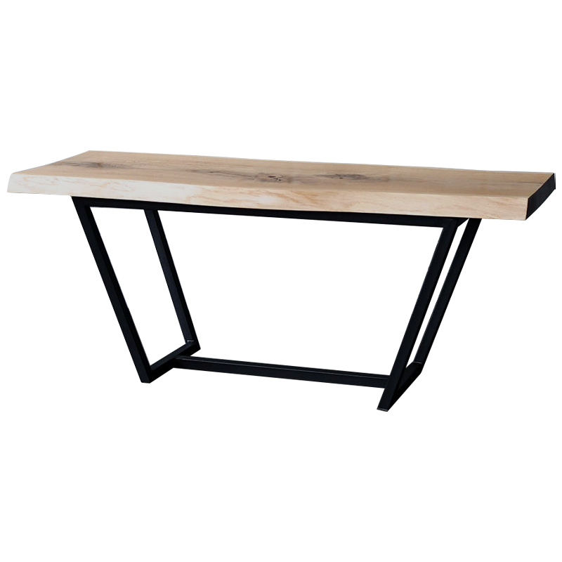 Кофейный стол Pike Industrial Metal Rust Coffee Table Черный Светлый дуб Кофейный стол Pike Industrial Metal Rust Coffee Table Черный Светлый дуб в Барнауле | Loft Concept
