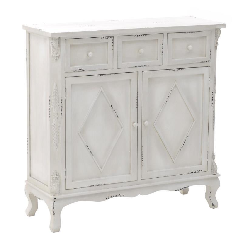 Комод в стиле прованс белый Peder Provence Chest of Drawers Белый винтажная патина   в Барнауле | Loft Concept 