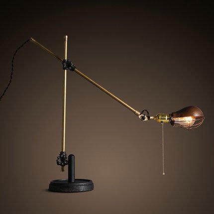 Настольный светильник Steampunk Extension Pole Table 2 Черный Латунь Настольный светильник Steampunk Extension Pole Table 2 Черный Латунь в Барнауле | Loft Concept