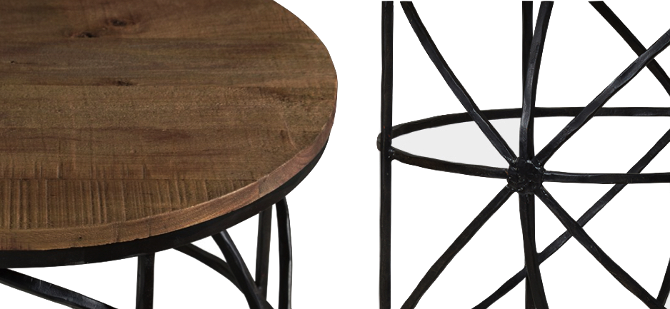 Журнальный стол Industrial Rust Round Sphero Table Журнальный стол Industrial Rust Round Sphero Table - Loft-Concept в Барнауле