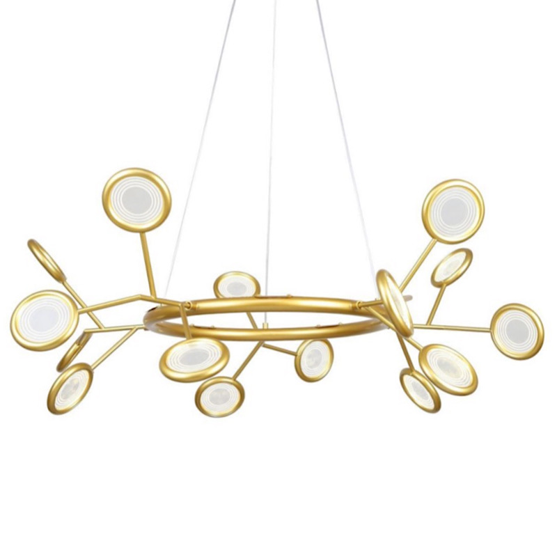 Люстра Gold Bendik Lighting Прозрачный Золотой в Барнауле | Loft Concept 