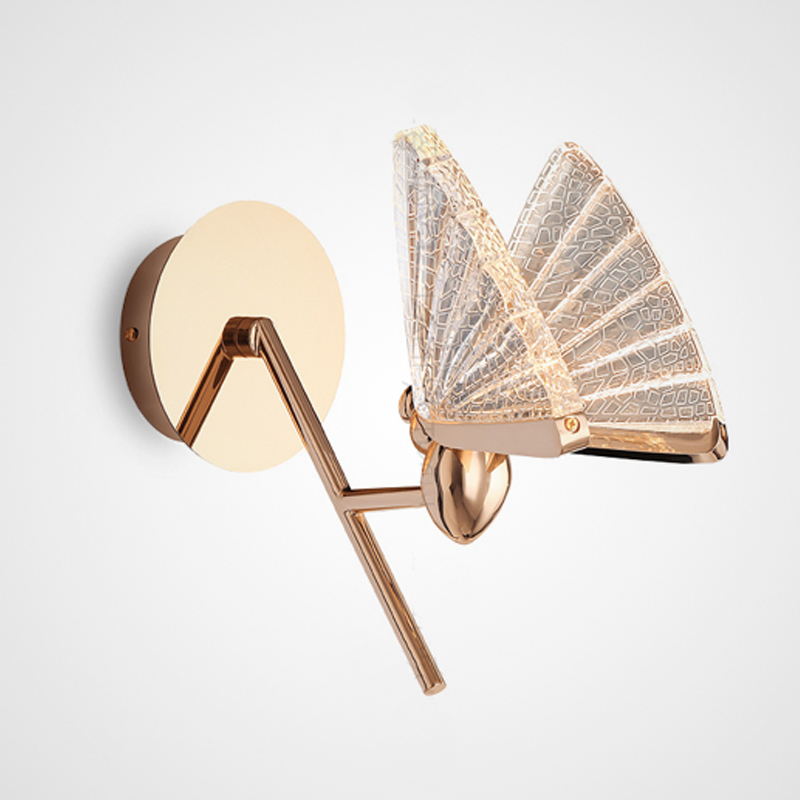 Бра Butterfly Long Wall Lamp A Глянцевое золото Прозрачный Бра Butterfly Long Wall Lamp A Глянцевое золото Прозрачный в Барнауле | Loft Concept