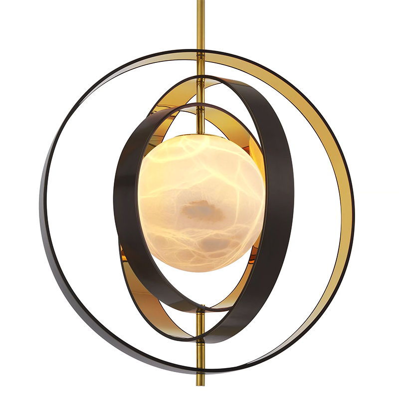 Люстра Eichholtz Chandelier Pearl Золотой Черный в Барнауле | Loft Concept 