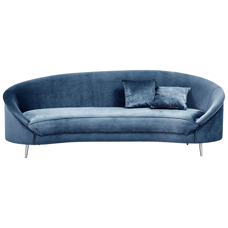 Диван Paulet Sofa blue Серый Хром Диван Paulet Sofa blue Серый Хром в Барнауле | Loft Concept