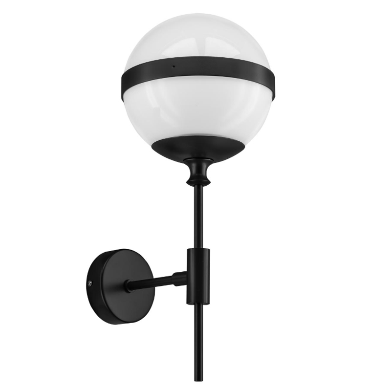 Бра Peggy Wall Lamp Белый Черный матовый Бра Peggy Wall Lamp Белый Черный матовый в Барнауле | Loft Concept