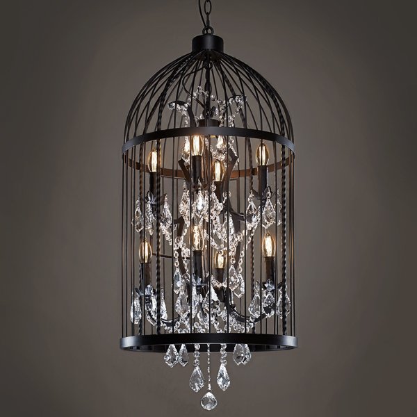 Люстра Steampunk Birdcage Chandelier 45 black Черный Люстра Steampunk Birdcage Chandelier 45 black Черный в Барнауле | Loft Concept