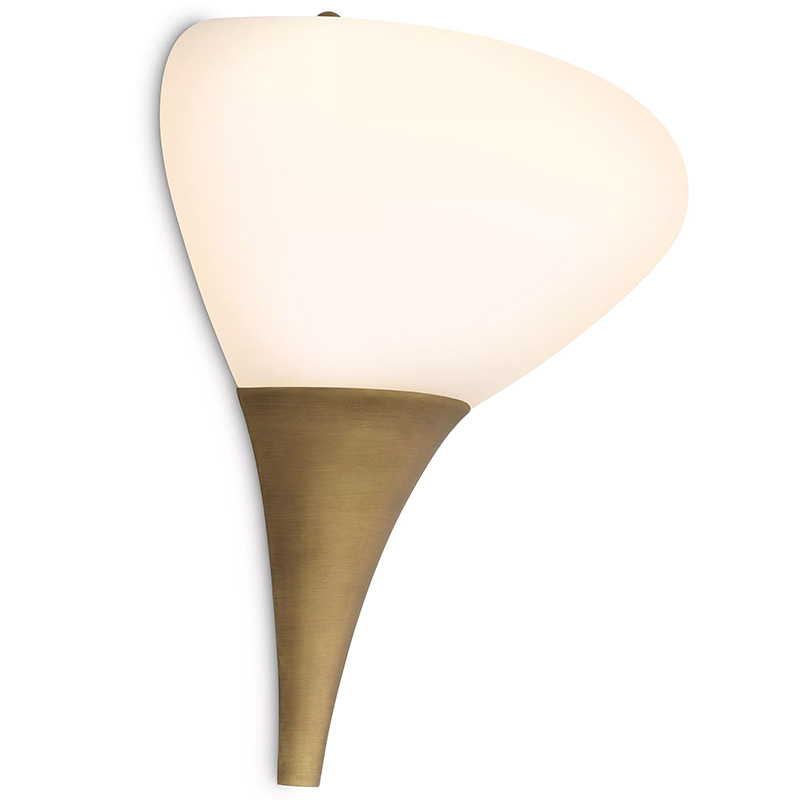 Бра Eichholtz Wall Lamp Duco Латунь Белый Бра Eichholtz Wall Lamp Duco Латунь Белый в Барнауле | Loft Concept