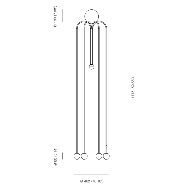 Торшер Michael Anastassiades Fontana Amorosa Bellagio Торшер Michael Anastassiades Fontana Amorosa Bellagio в Барнауле