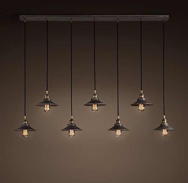 Люстра Loft Cone Pendant Line 7 Черный Люстра Loft Cone Pendant Line 7 Черный в Барнауле | Loft Concept