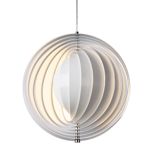 Подвесной светильник Led Pendant Rotates Space Ball Metal Белый Подвесной светильник Led Pendant Rotates Space Ball Metal Белый в Барнауле | Loft Concept