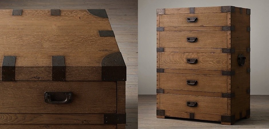 Комод в винтажном стиле Vintage Antique Oak Tall Комод в винтажном стиле Vintage Antique Oak Tall - Loft-Concept в Барнауле