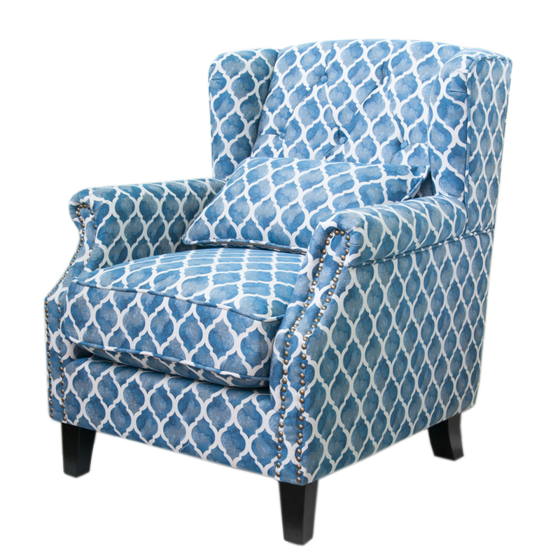 Кресло Filiberto Armchair Velour Синий Кресло Filiberto Armchair Velour Синий в Барнауле | Loft Concept