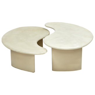 Набор кофейные столы Инь и Янь ivory ( слоновая кость ) Набор кофейные столы Инь и Янь ivory ( слоновая кость ) в Барнауле | Loft Concept