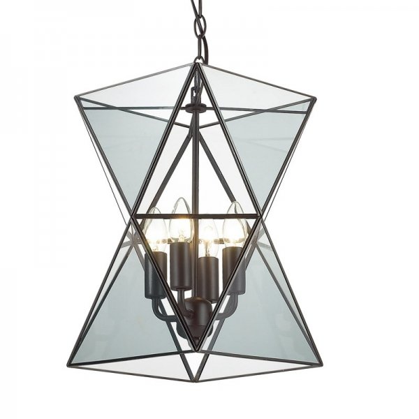 Люстра PolyPyramid Glass Pendant 4 Прозрачный Люстра PolyPyramid Glass Pendant 4 Прозрачный в Барнауле | Loft Concept