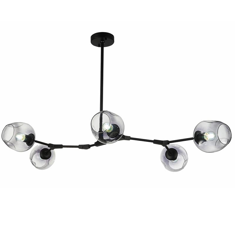 Люстра Branching Bubble Chandelier 5 black Черный Дымчатый (Smoke) Люстра Branching Bubble Chandelier 5 black Черный Дымчатый (Smoke) в Барнауле | Loft Concept