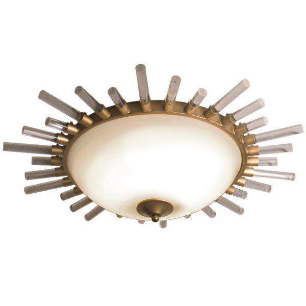 Сeiling light Sunburst Латунь Прозрачный белый Сeiling light Sunburst Латунь Прозрачный белый в Барнауле | Loft Concept