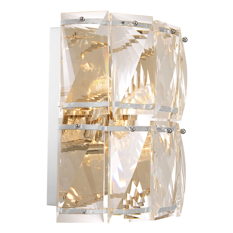 Бра Wall Lamp Amazone crystal Никель Прозрачное Стекло Бра Wall Lamp Amazone crystal Никель Прозрачное Стекло в Барнауле | Loft Concept