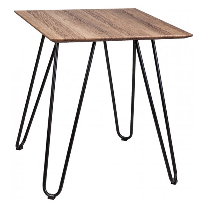 Приставной стол Matron Table square Черный Дуб темный Приставной стол Matron Table square Черный Дуб темный в Барнауле | Loft Concept