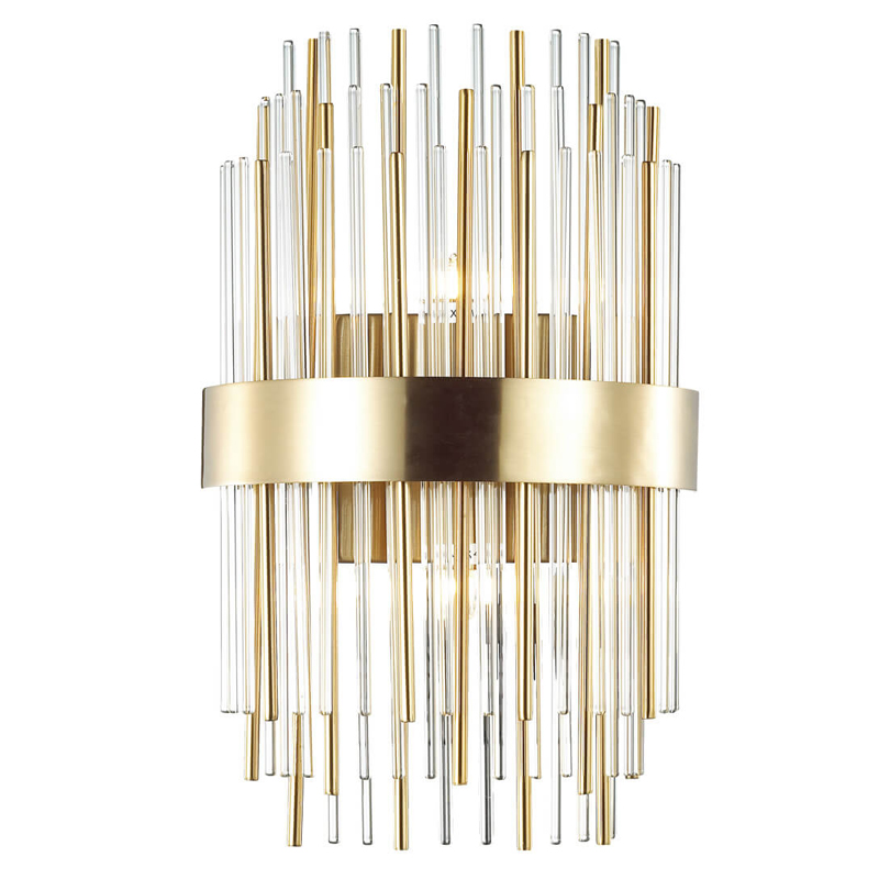 Бра Glass Stripes In The Belt Sconce Прозрачный Глянцевое золото Бра Glass Stripes In The Belt Sconce Прозрачный Глянцевое золото в Барнауле | Loft Concept
