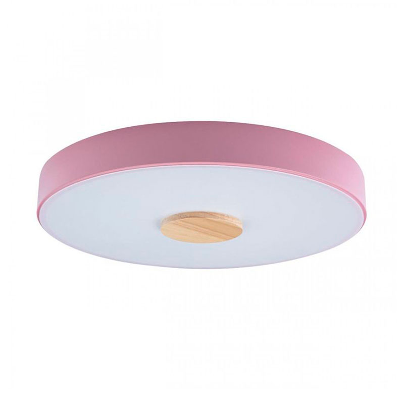 Потолочный светильник Wooden Wheels Pink диаметр 40 Белый Розовый пастельный Древесина Потолочный светильник Wooden Wheels Pink диаметр 40 Белый Розовый пастельный Древесина в Барнауле | Loft Concept