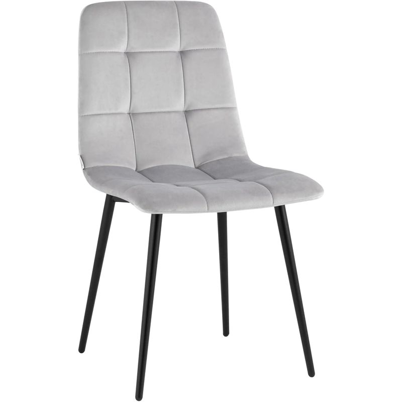 Стул NANCY Chair Молочный Велюр Молочный Черный Стул NANCY Chair Молочный Велюр Молочный Черный в Барнауле | Loft Concept