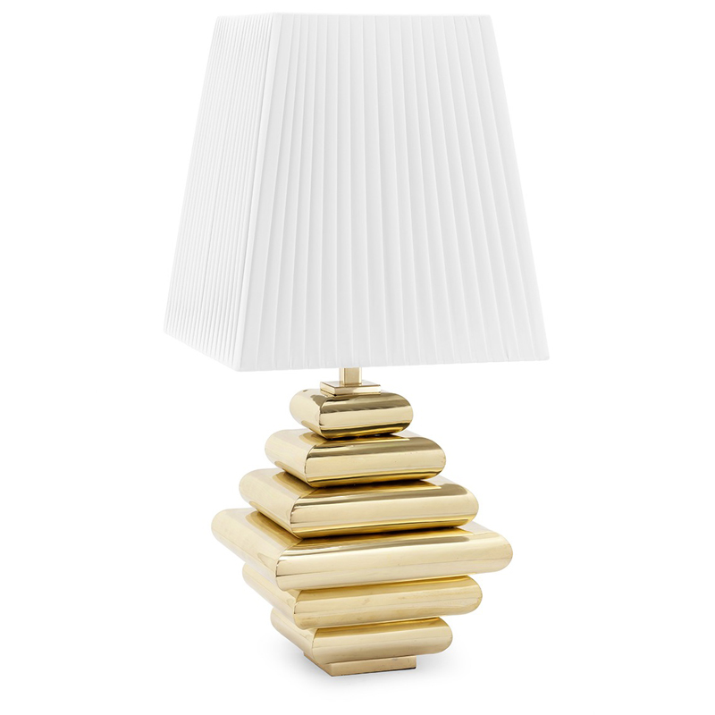 Настольная лампа TABLE LAMP DOB STAIR Белый Глянцевое золото Настольная лампа TABLE LAMP DOB STAIR Белый Глянцевое золото в Барнауле | Loft Concept