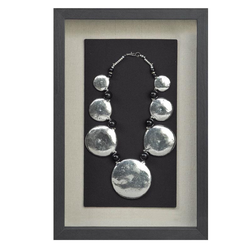 Панно Necklace Wall Accessory III Черный Серебряный Панно Necklace Wall Accessory III Черный Серебряный в Барнауле | Loft Concept