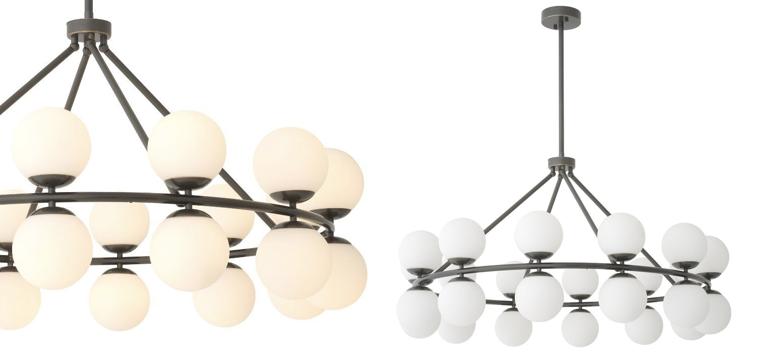 Люстра Eichholtz Chandelier Hutchinson Bronze - фото