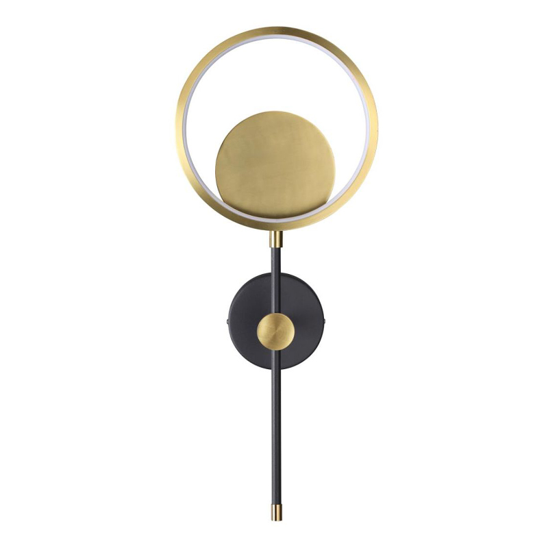 Бра Bendik Gold Ring Wall lamp B Золотой Черный Бра Bendik Gold Ring Wall lamp B Золотой Черный в Барнауле | Loft Concept