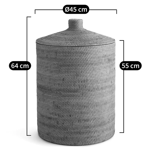 Плетеная корзина с крышкой Kheri Wicker Basket Плетеная корзина с крышкой Kheri Wicker Basket в Барнауле