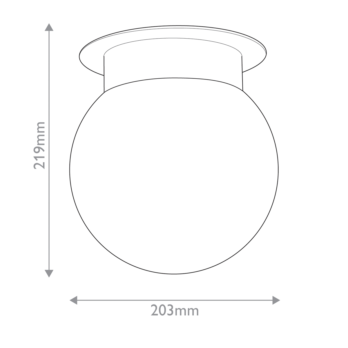 Потолочный светильник с белым матовым шарообразным плафоном Kichler в Барнауле