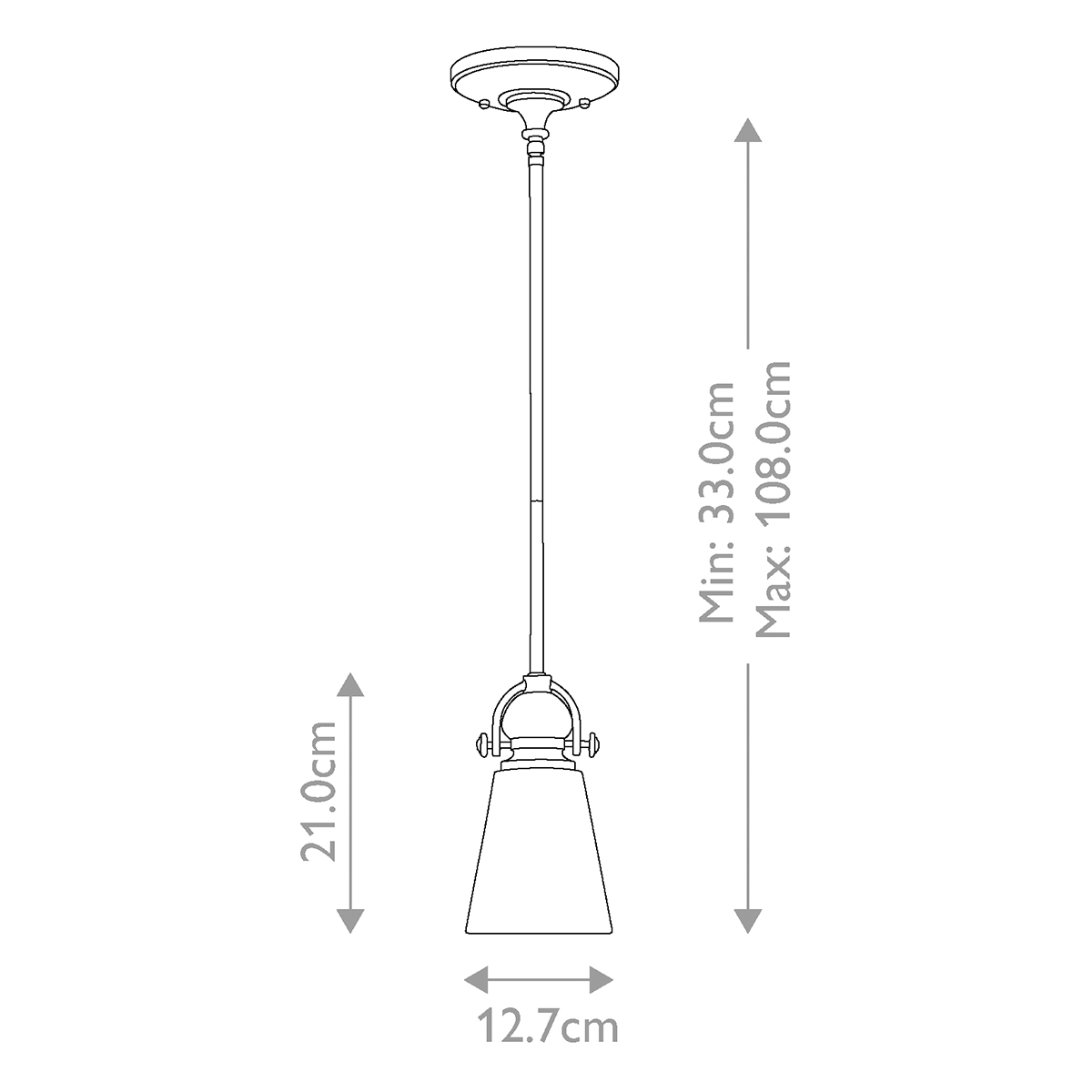Подвесной светильник бронзового цвета с матовым стеклянным плафоном в форме конуса Hinkley в Барнауле