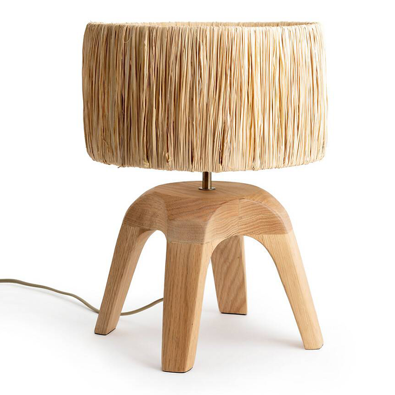 Настольная лампа Sander Wicker 4 legs Древесина Настольная лампа Sander Wicker 4 legs Древесина в Барнауле | Loft Concept
